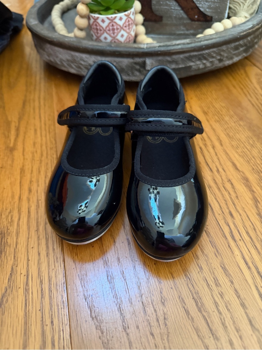 Stelle Black Patent Tap Shoes